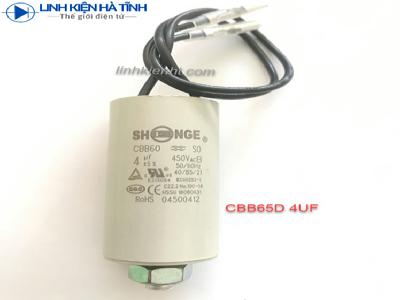 TỤ ĐIỆN TỦ LẠNH CBB65D 4UF TỤ ĐIỆN TỦ LẠNH CBB65D 4UF